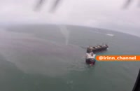 نشت نفت از یک کشتی آسیب دیده در آب‌های ژاپن