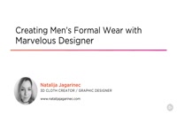 آموزش طراحی لباس مردانه در مارولوس  Marvelous Designer
