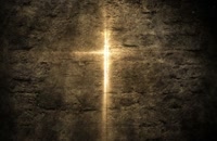 پس زمینه صلیب مسیحی در تاریکی