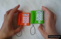 ویدیو آموزشی درست کردن کاردستی تلفن با کاغذ رنگی