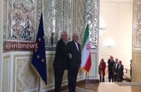 استقبال ظریف از مسئول سیاست خارجی اتحادیه اروپا