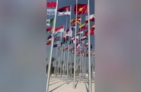 اهتزاز پرچم تیم‌های حاضر در جام جهانی ۲۰۲۲ قطر در دوحه