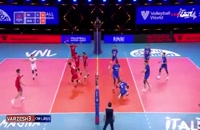 خلاصه بازی والیبال ایران 1 - روسیه 3 جام ملت ها 2021
