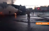 آتش سوزی گسترده در خیابان شوش تهران
