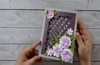 ساخت آسان کارت پستال کاغذی برای کادو