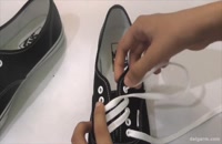 آموزش بستن بند با سه مدل برای کفش های ۵ سوراخه