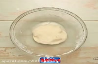 ویدئو آموزش طرز تهیه نان شیرینی رنگین کمانی